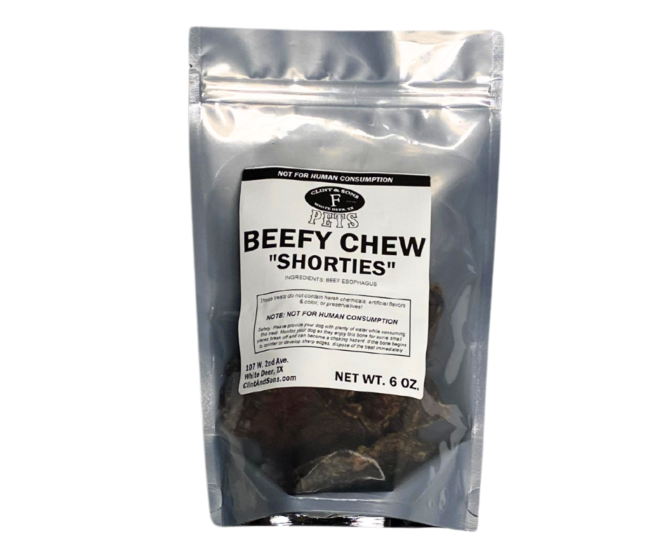 Beefy Chew Shorties (for dogs)