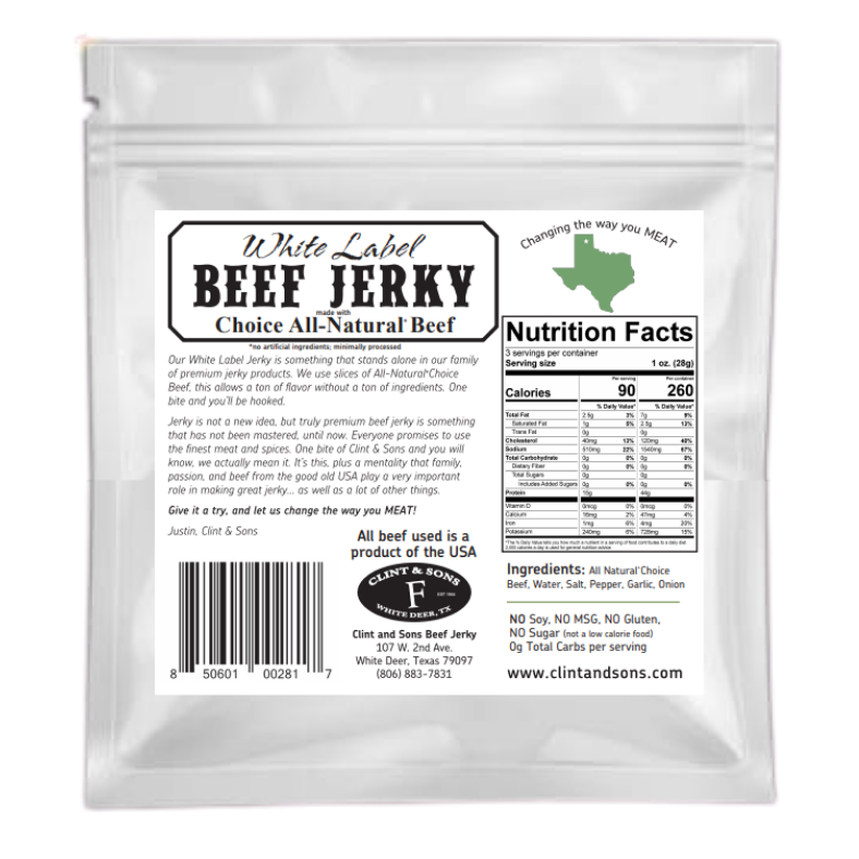 White Label Beef Jerky